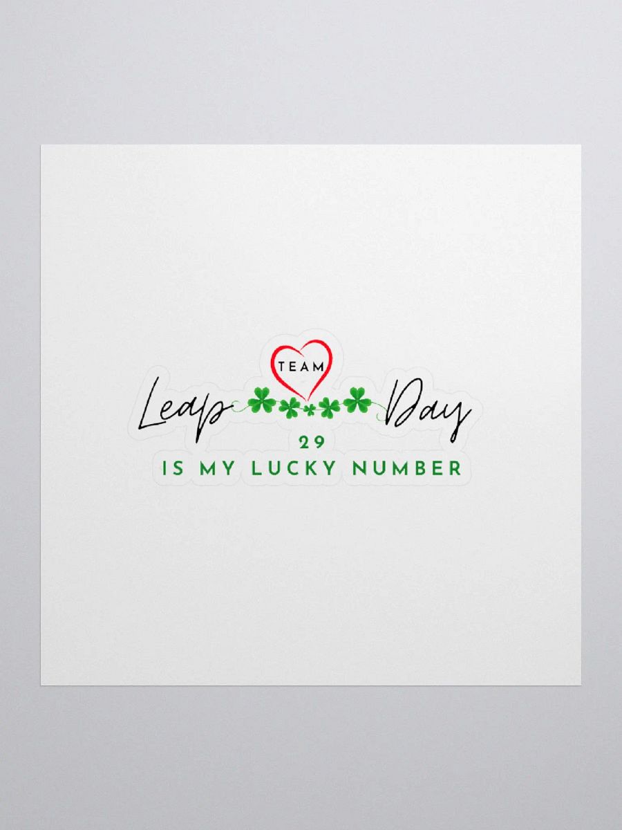 Kiss Cut Sticker - 29 IS MY LUCKY NUMBER product image (1)