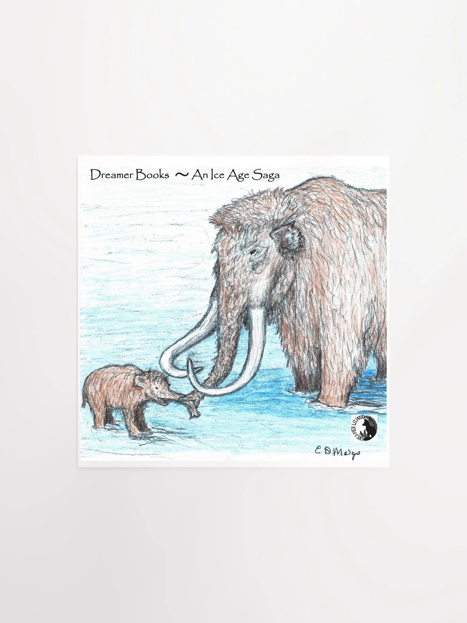 Mammoth Mama and Baby Poster product image (1)