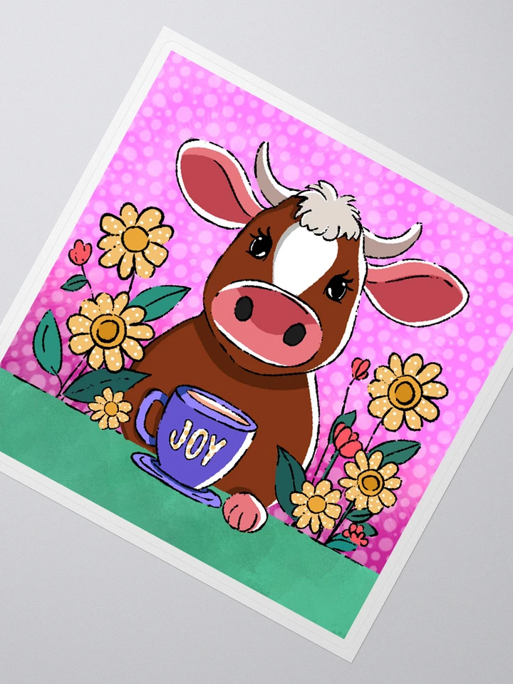 Cow Coffee Break Sticker product image (1)