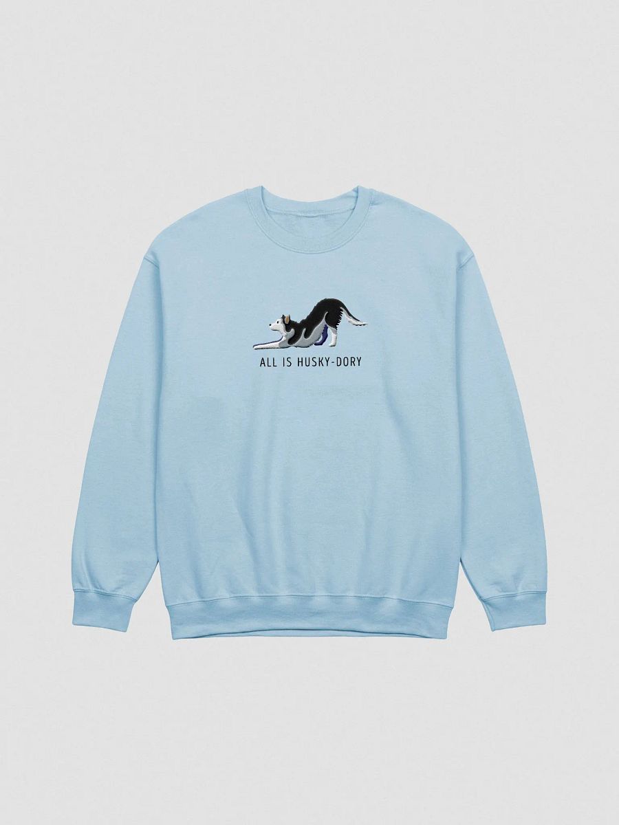 All Is Husky-Dory Sweatshirt (Embroidered) of a Siberian Husky product image (4)