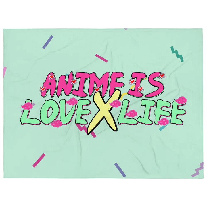 Anime Is Love X Life Throw Blanket product image (2)
