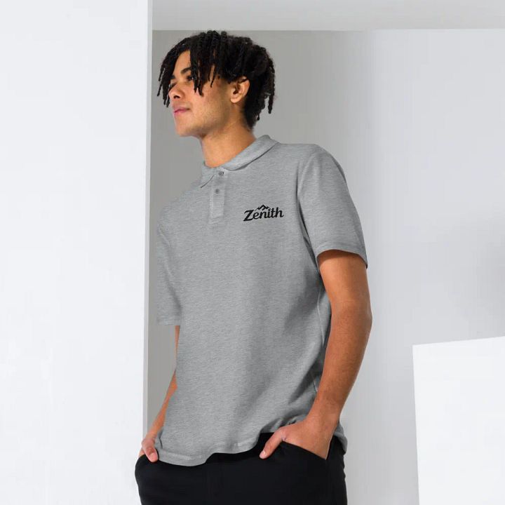 Zenith Midnight Comfort Unisex Pique Polo product image (1)