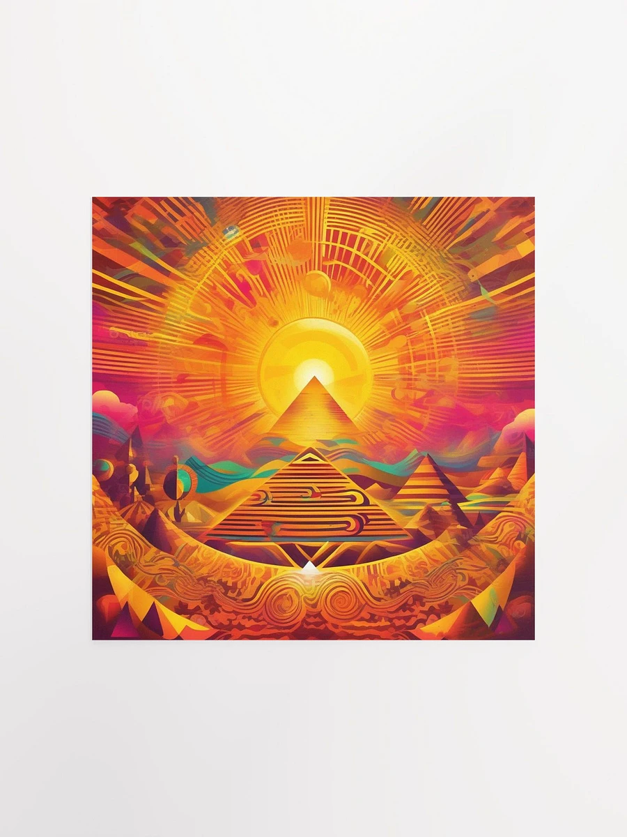 Sun Pyramid Square Poster product image (3)