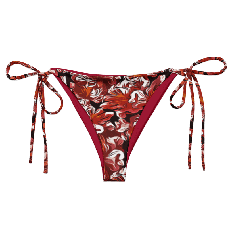 Fire Flower | Recycled String Bikini Bottom product image (6)