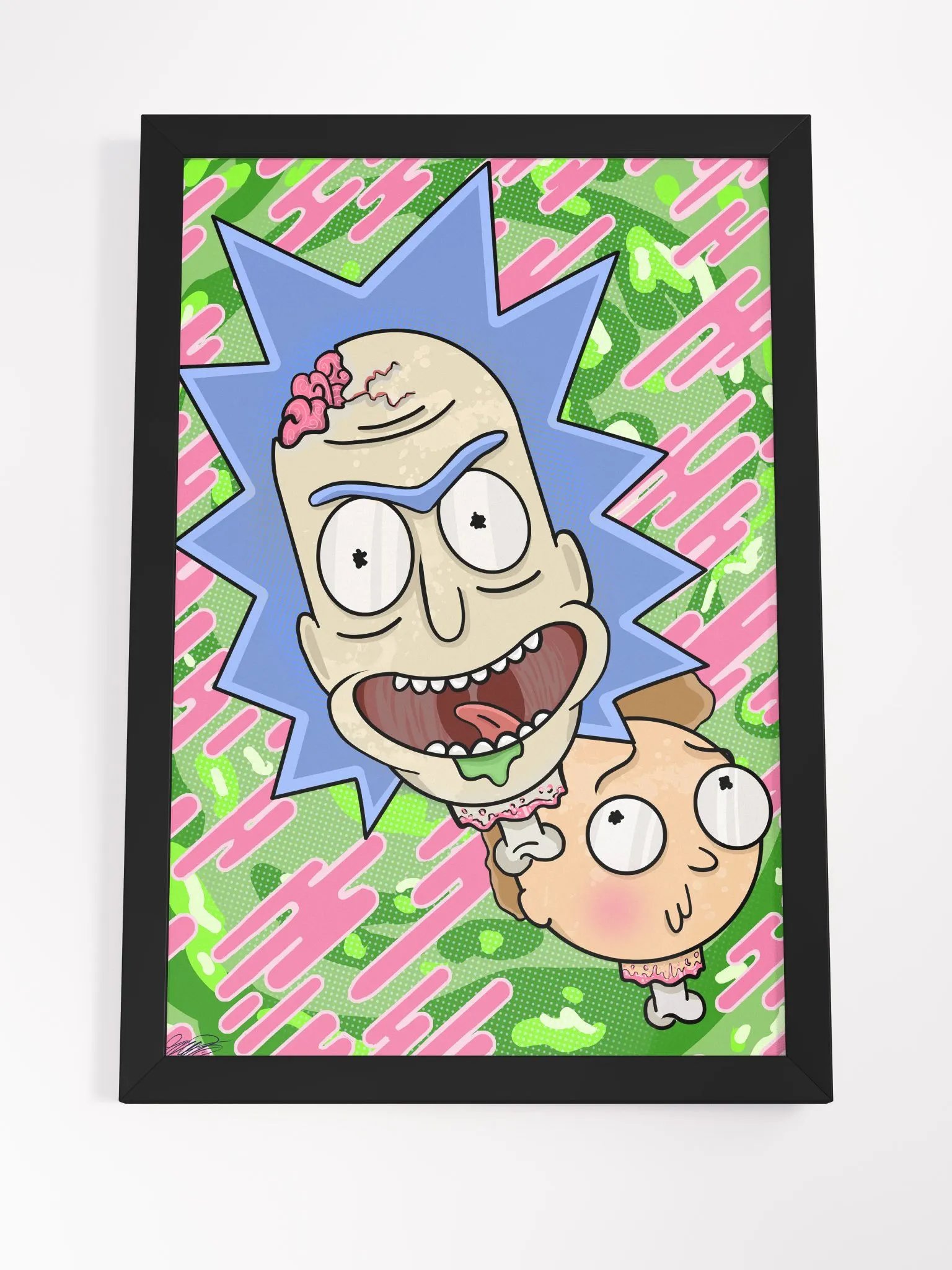 Rick & Morty Heads Print (Framed) product image (4)