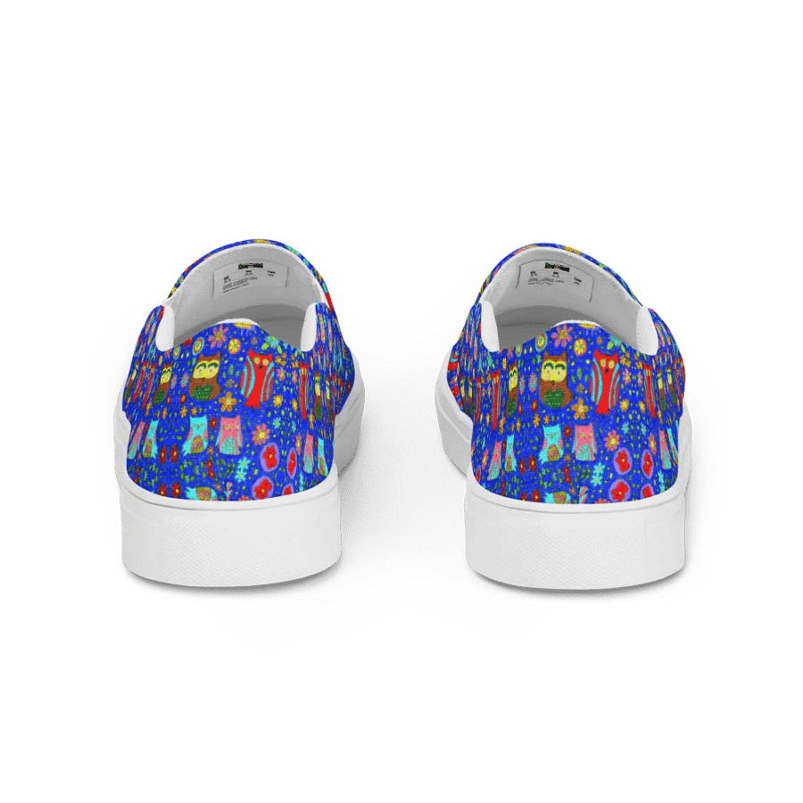Colourful Owls Kaleidoscope Men's Canvas Shoes product image (5)