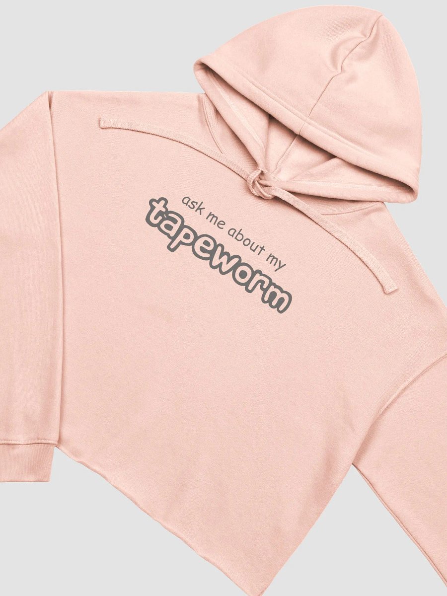 ask me about my tapeworm fleece crop hoodie product image (4)