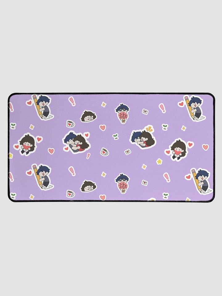 PURPLE sticker design Desk Mat 15.5" x 31.5" product image (1)