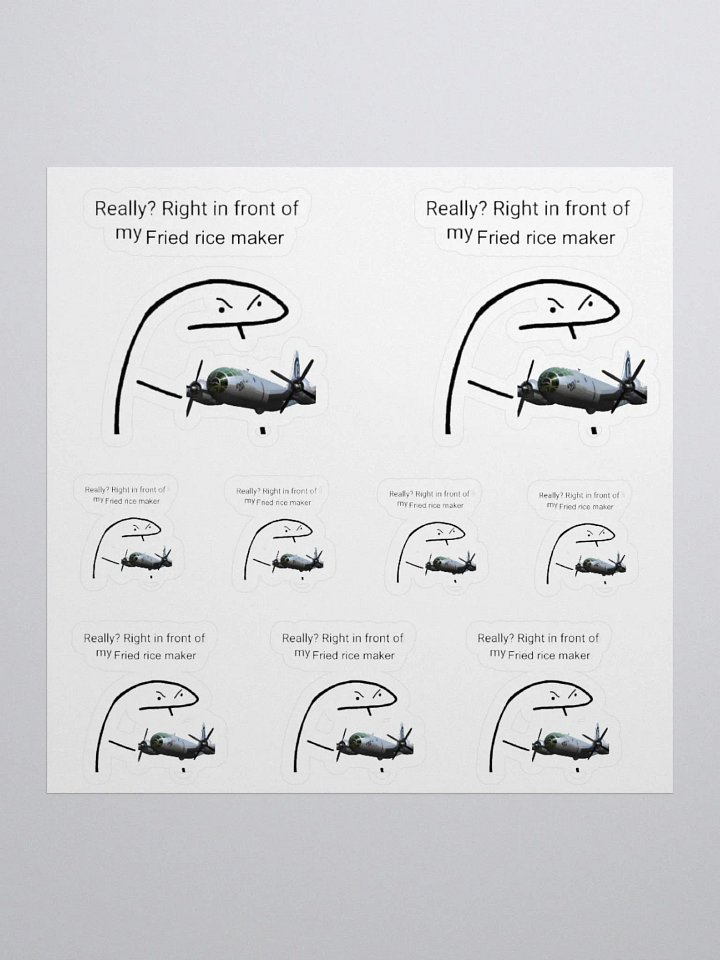 Fried rice maker sticker Set product image (4)