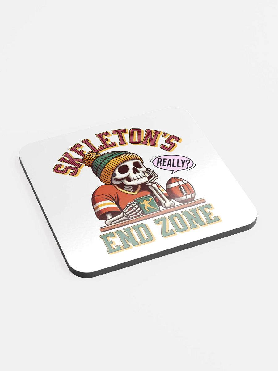Skeletons End Zone Football Chill Cork Coaster product image (3)