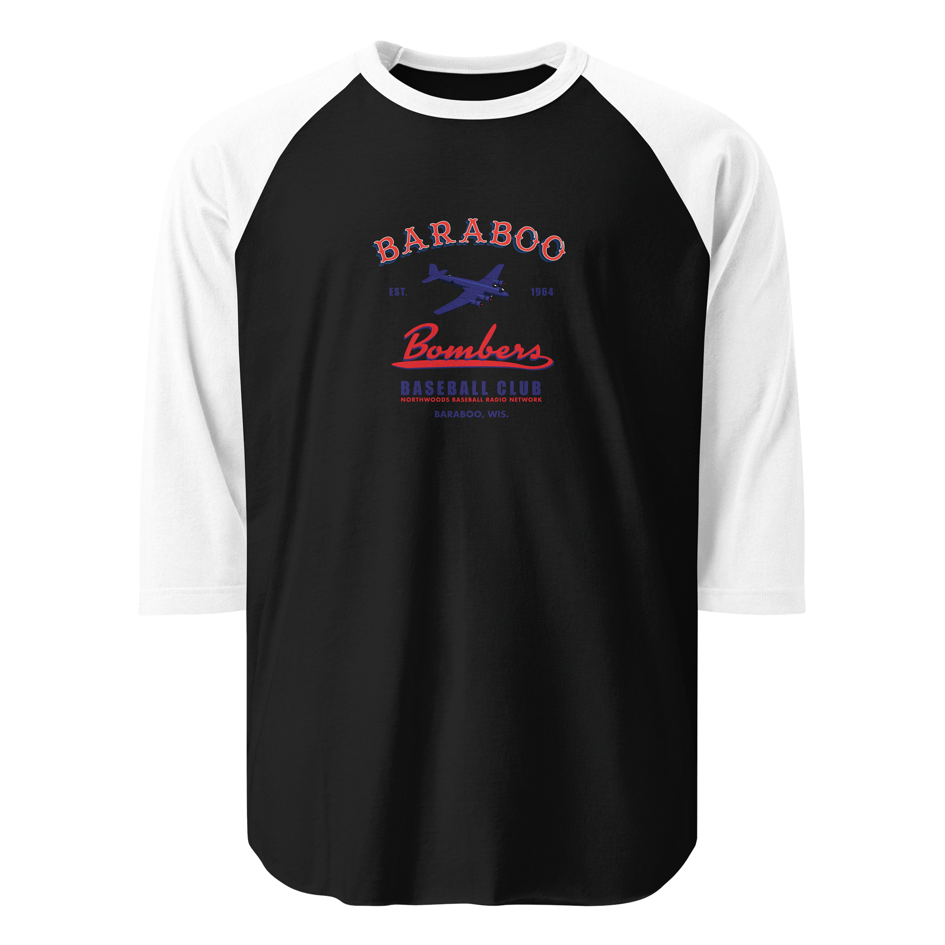 Baraboo Bombers Vintage Baseball Tee product image (1)