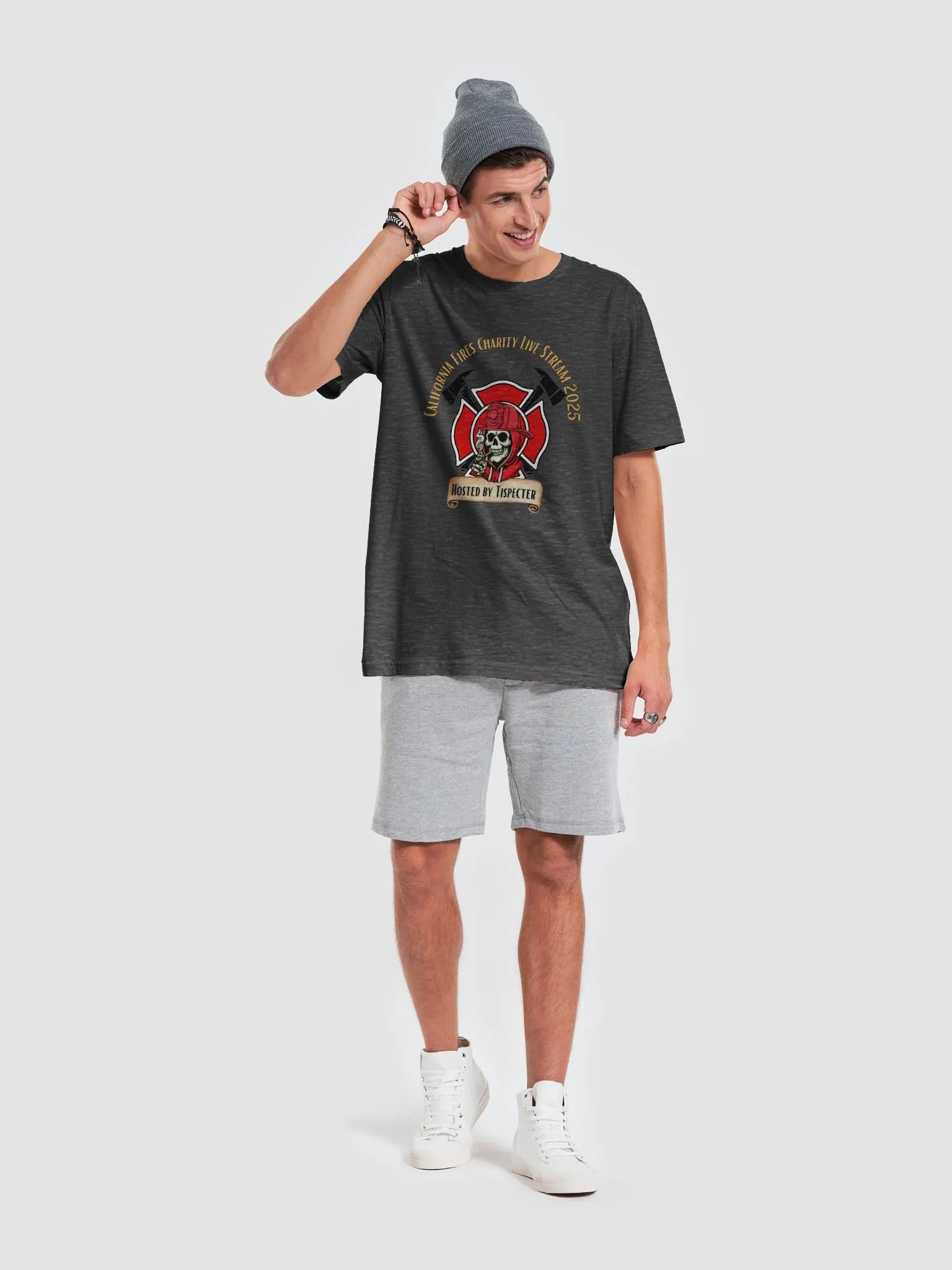 Chill Reaper Limited 2k25 Cali Fires Charity T-shirt - (Bold Badge) product image (6)