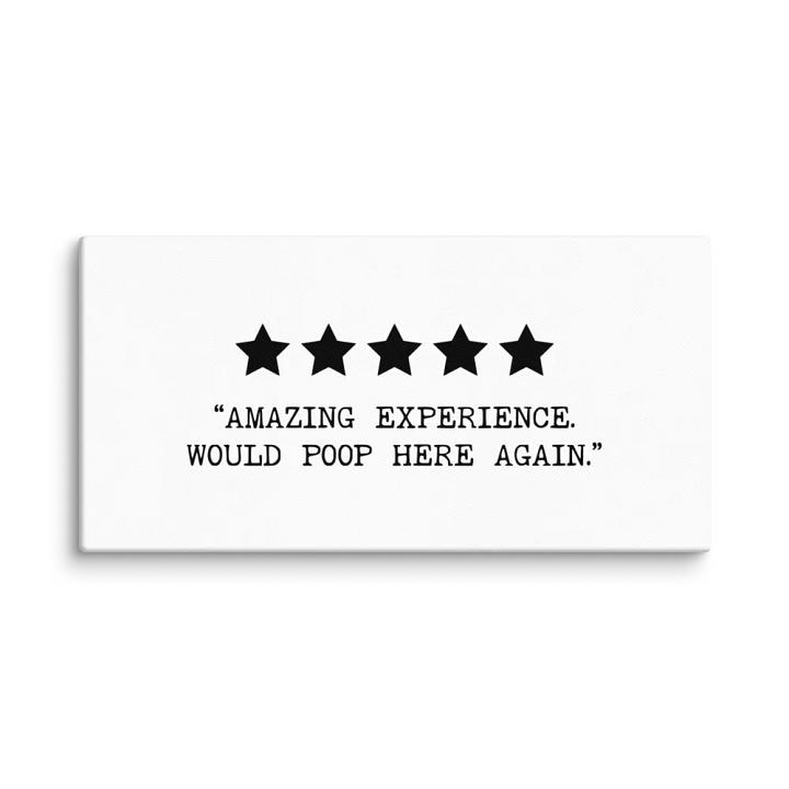 'Amazing Poop Experience' Canvas product image (2)