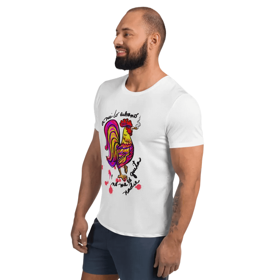 Havana Rooster All-Over Print Athletic Tee product image (3)