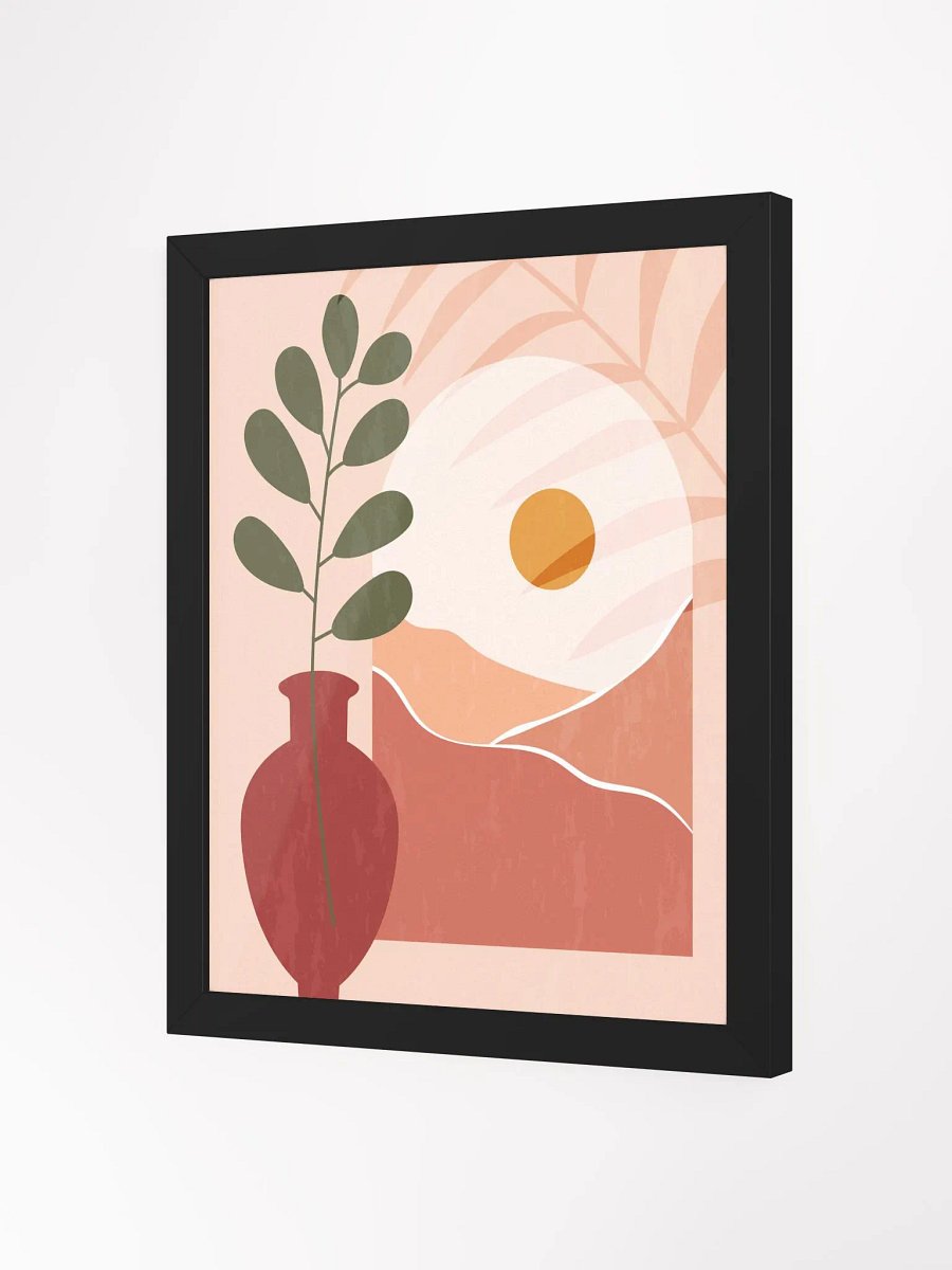 Abstract Vase & Leaf Matte Poster product image (33)
