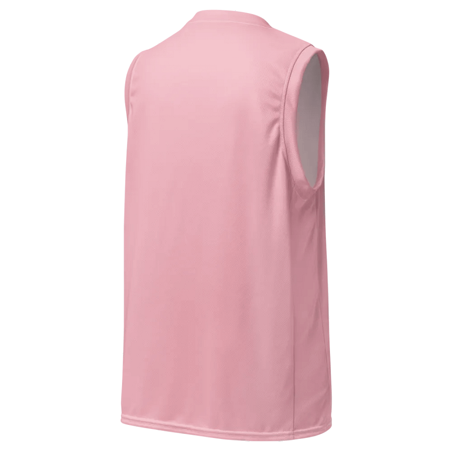 Plain Color Pink Basketball Jersey product image (4)