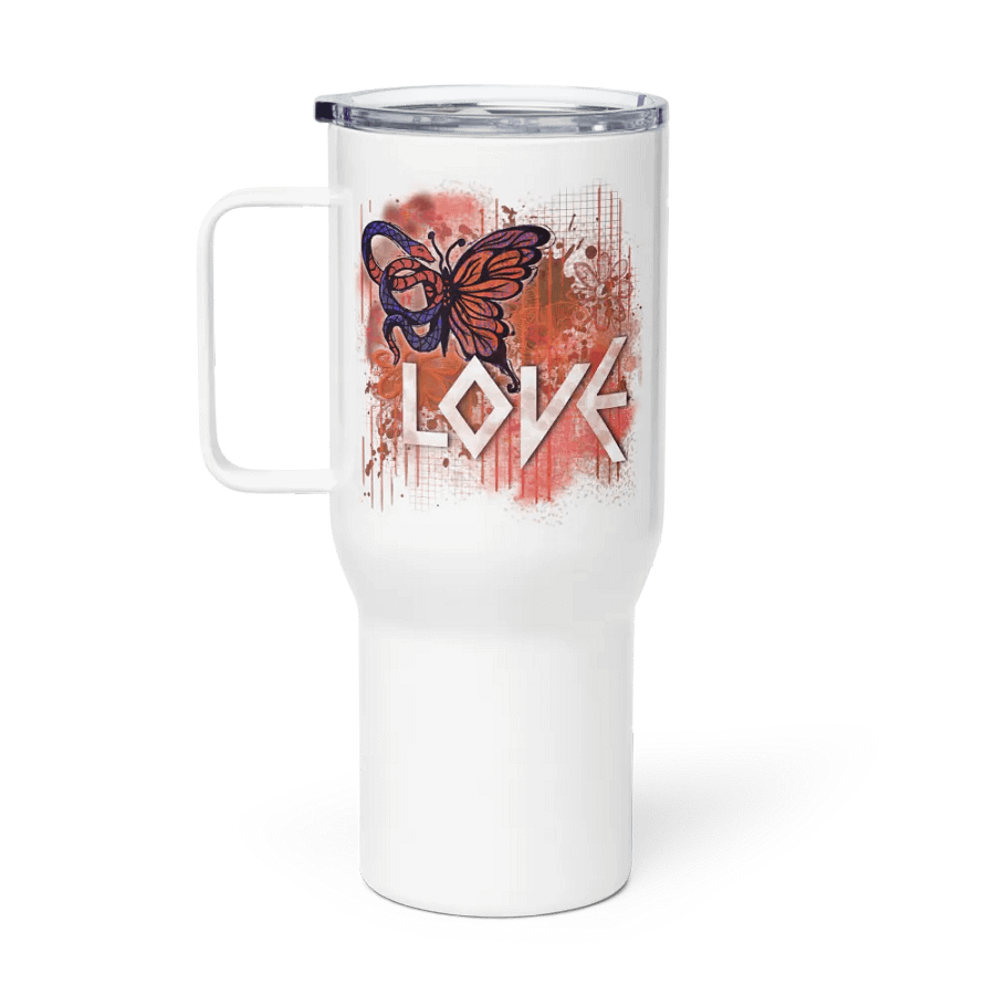 Love Soft Grunge Snake Butterfly Travel Mug w/ Handle product image (6)