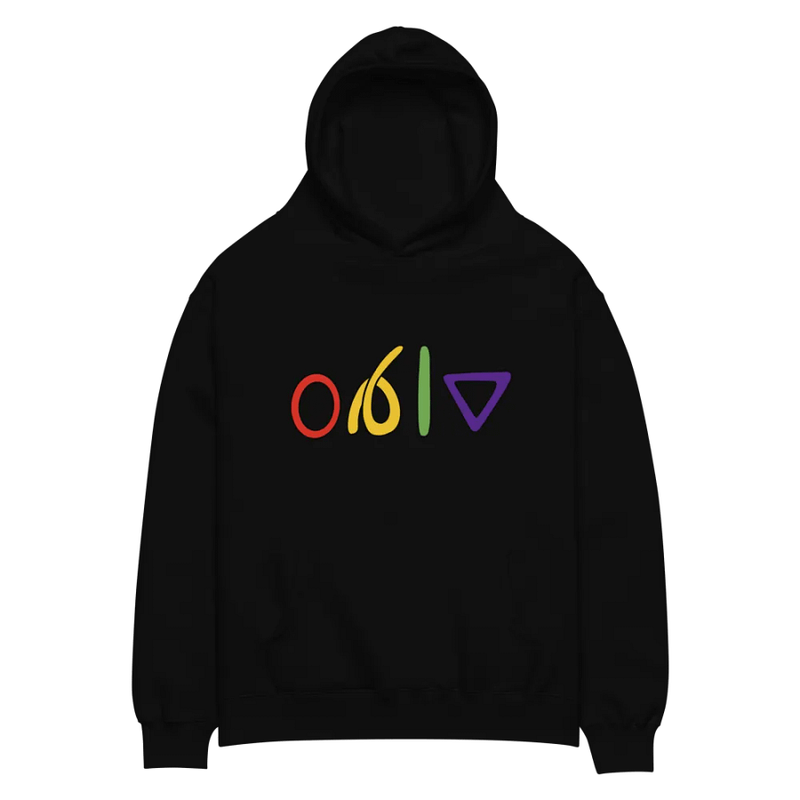 red yellow green purple hoodie product image (2)