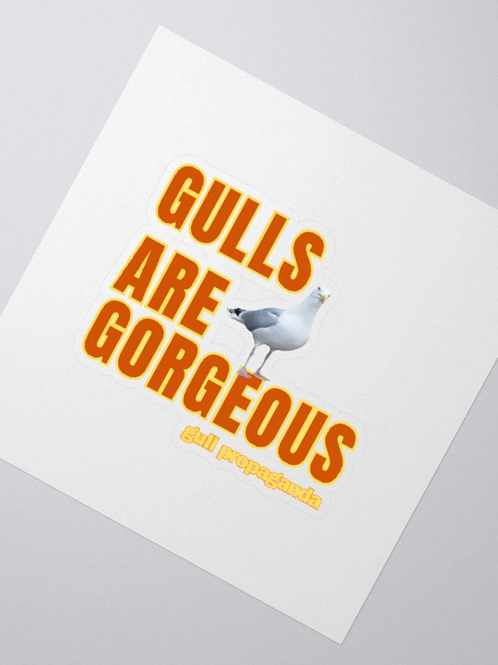 Gulls are Gorgeous - Gull Propaganda Kiss Cut Stickers product image (4)
