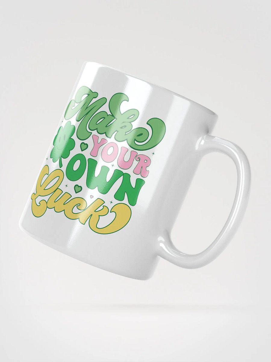 Lucky Clover White Glossy Mug product image (3)