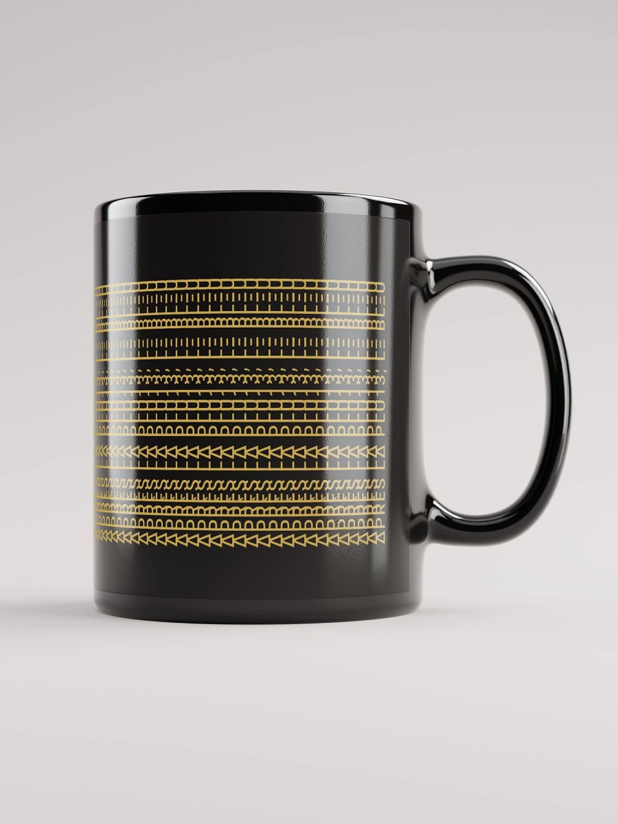 Mug Noir Codé Zen Doré - Après la Pluie, le Bleu - Cadeau Chic product image (1)