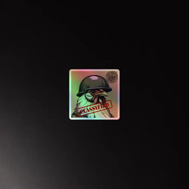 Classified Clucker Holographic Sticker Sheet product image (2)