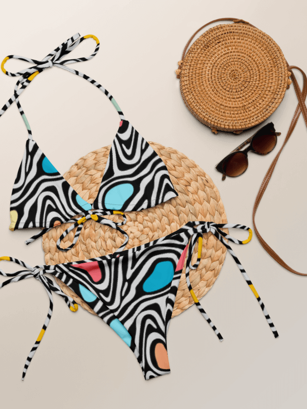 Psychedelic Waves String Bikini Set product image (2)