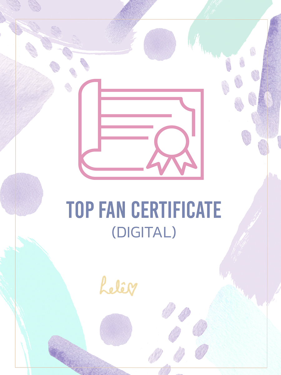 Top Fan Certificate - Help me produce a music video product image (2)