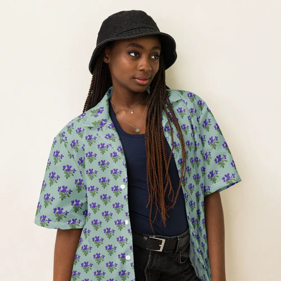 Violet Print Floral Shirt product image (2)