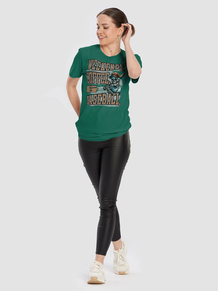 Weekends Coffee And Baseball Skeleton Warrior Tee product image (28)