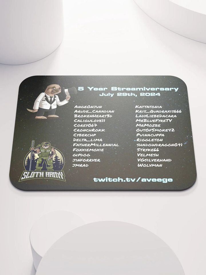 5yr Streamiversary Mousepad product image (1)