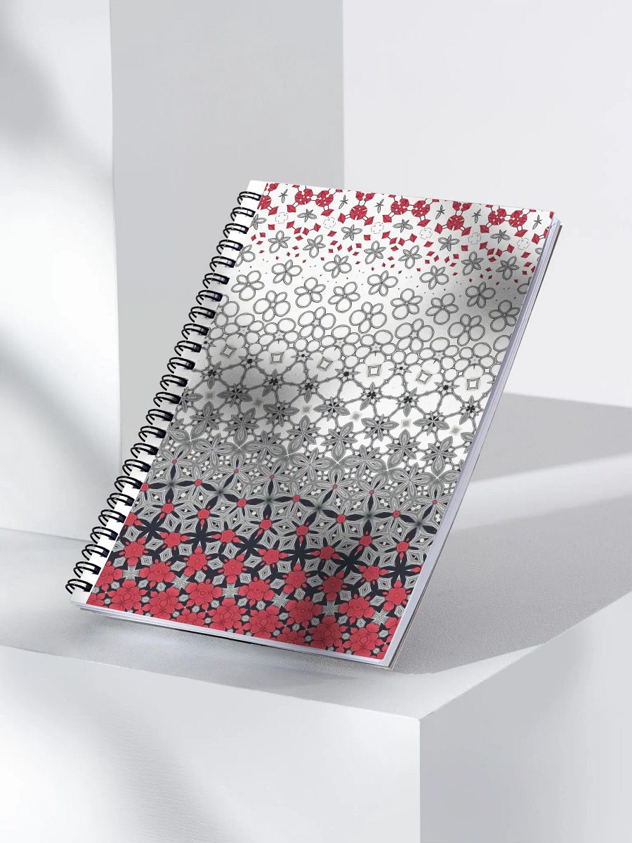 Kaleidoscopic Floral Spiral Notebook product image (3)