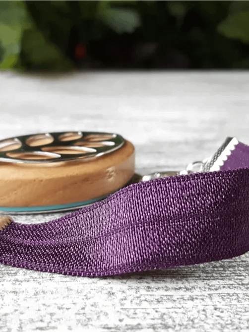 Purple Passion Elastic Bracelet | Handmade Accessory for Bellabeat Leaf Urban & Ivy product image (1)