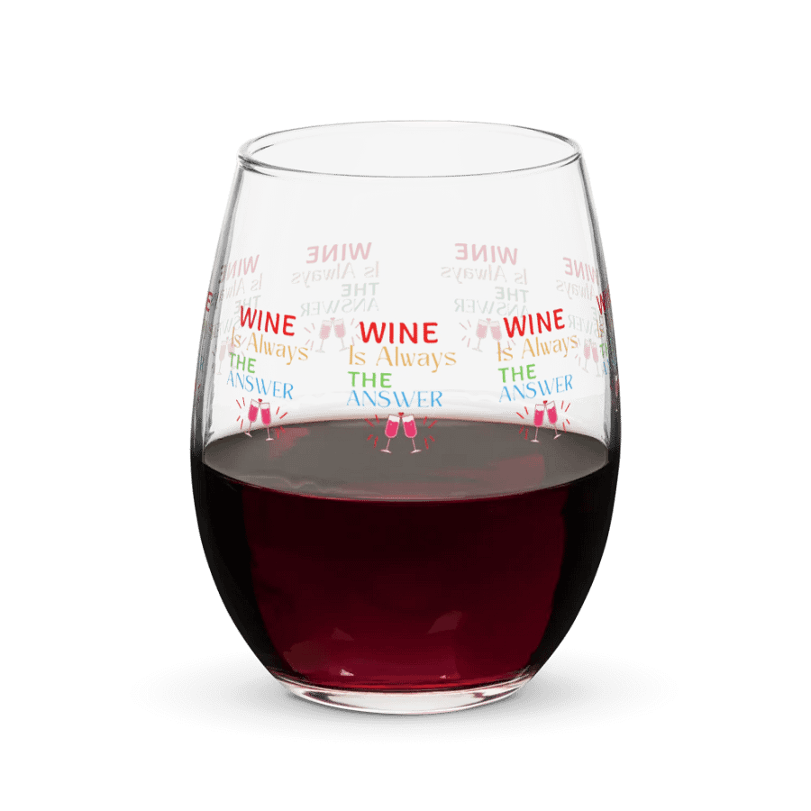 Wine is Always the Answer Stemless Wine Glass product image (1)