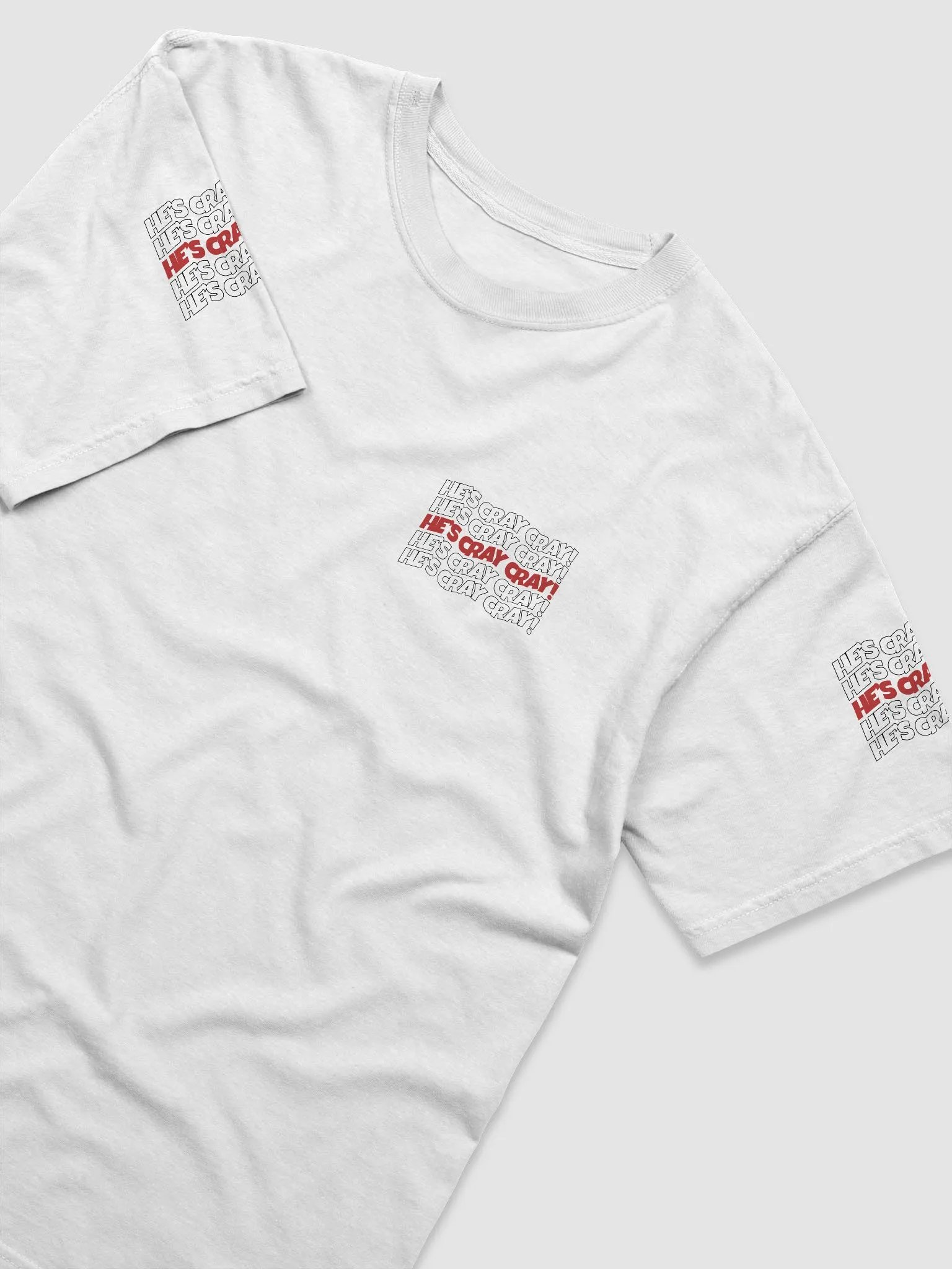 He's cray cray! Shirt (red/black) product image (2)