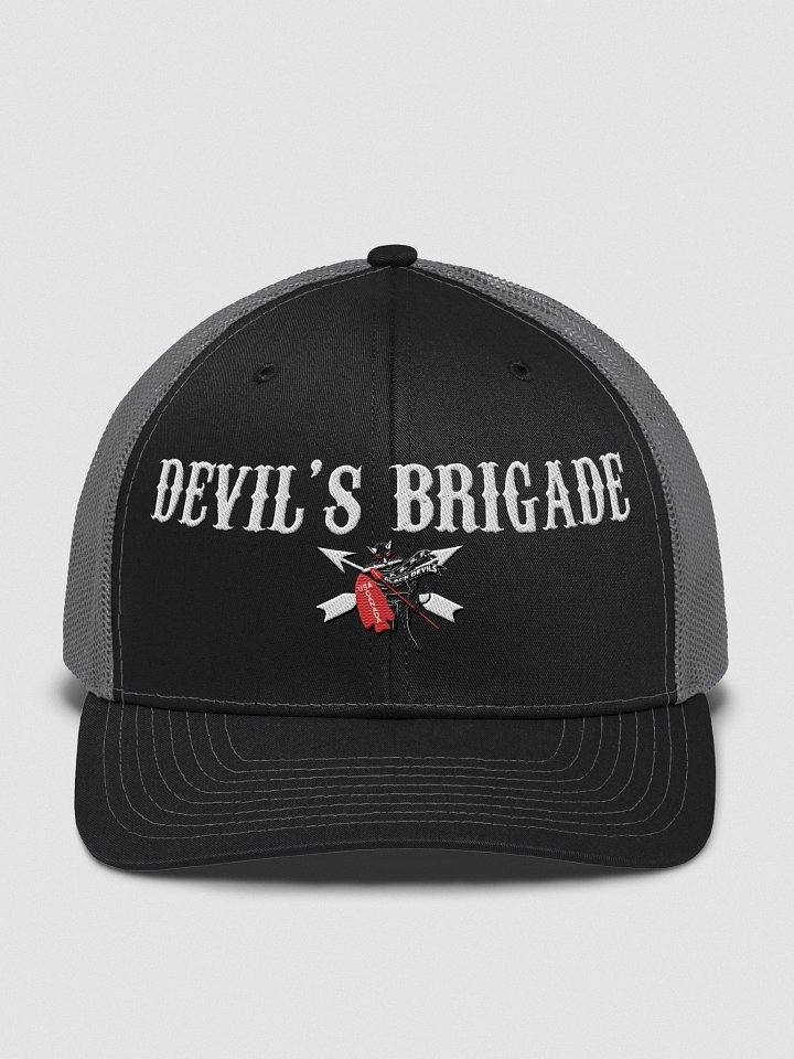 Devil's Brigade Trucker Hat, Text & Image Front product image (3)
