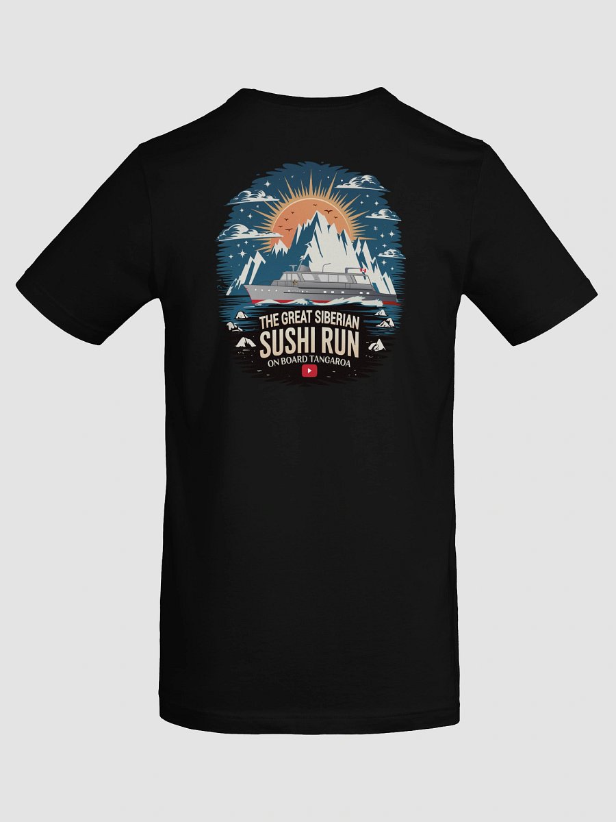 The Great Siberian Sushi Run Women’s T-Shirt (Dark Colours and Mountain Logo) product image (78)