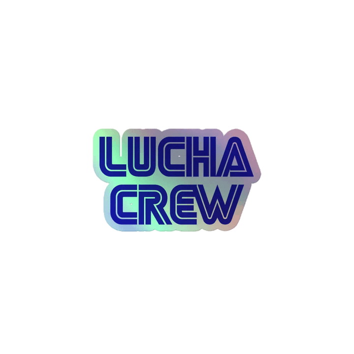 LUCHA CREW logo holo sticker product image (1)