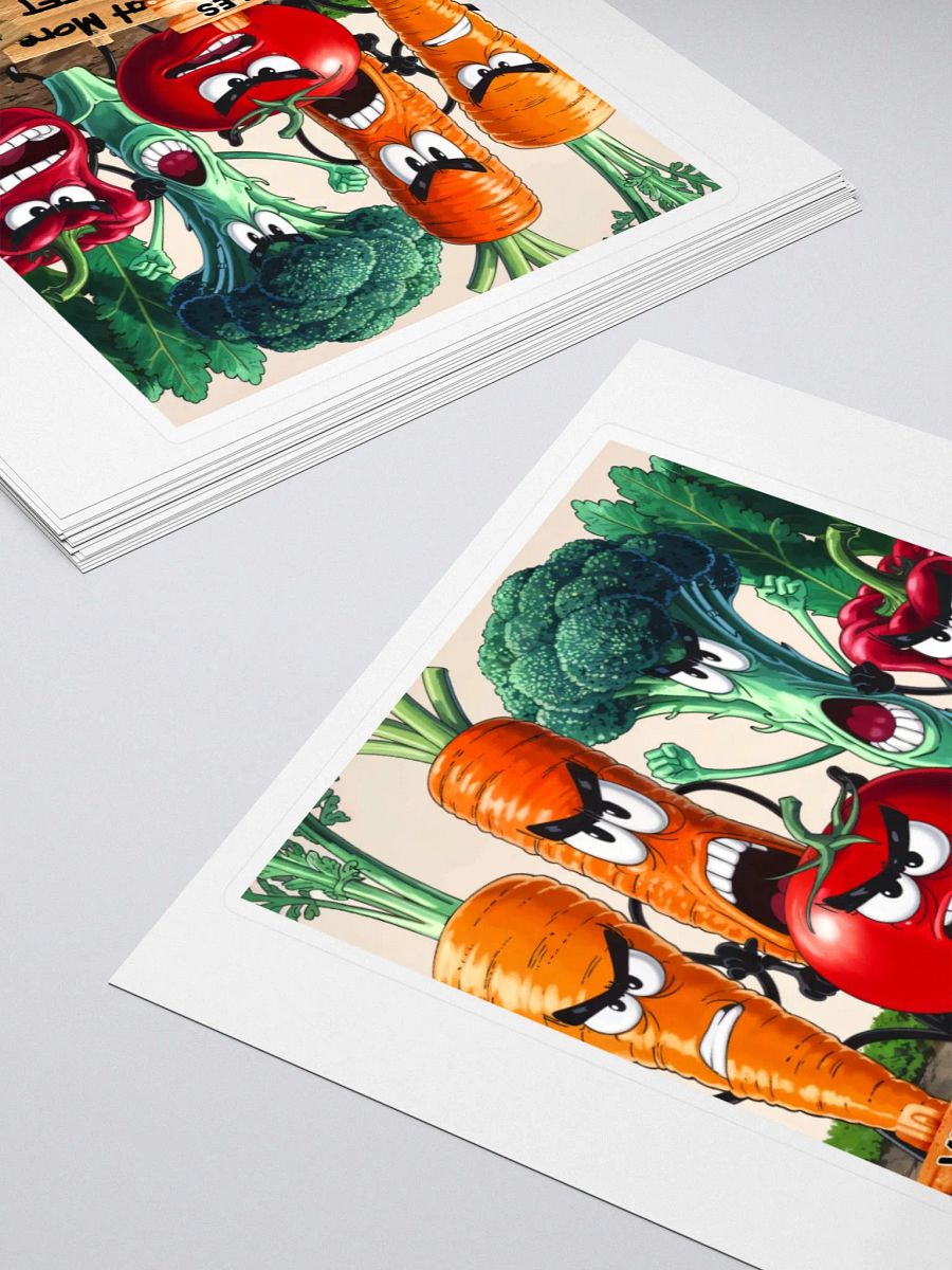 Vegetables against Vegans Sticker product image (4)