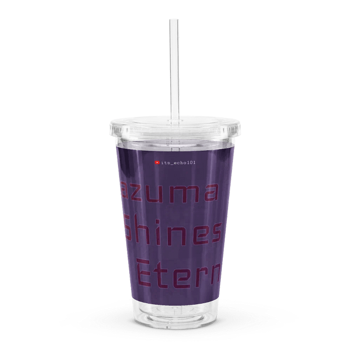 Raiden Shogun's Elemental Burst ||| Clear Plastic Tumbler product image (1)