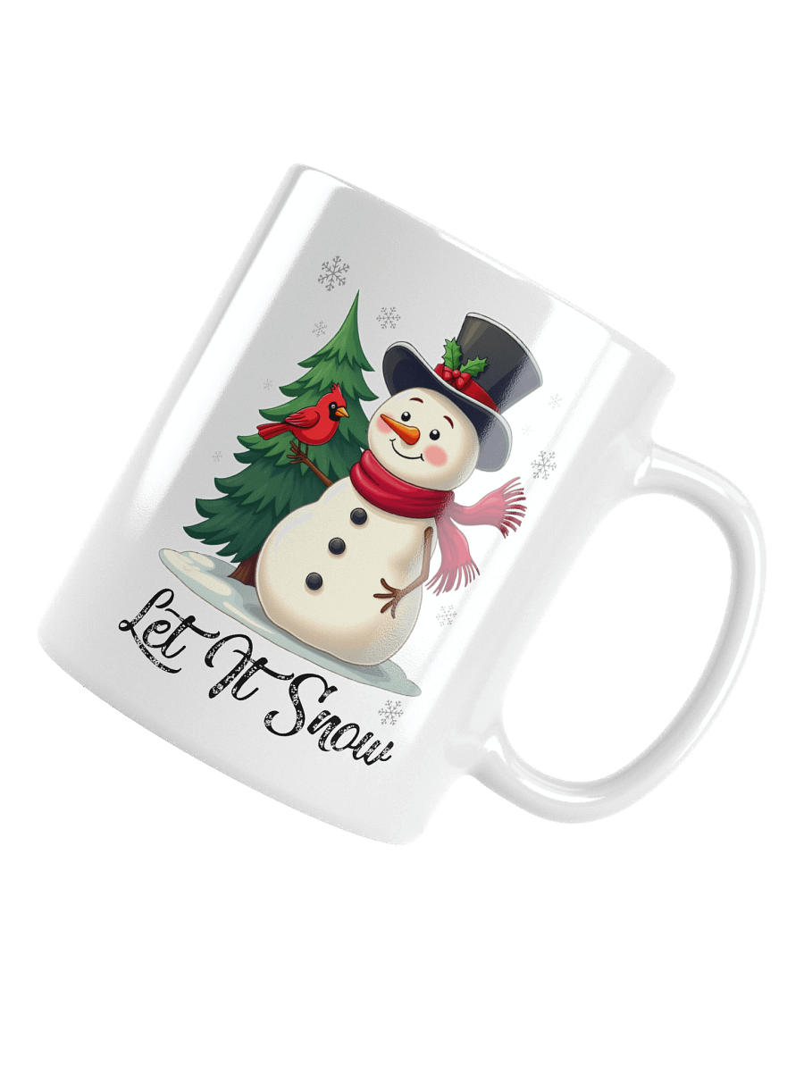Let It Snow - Snowman with Cardinal Mug product image (5)