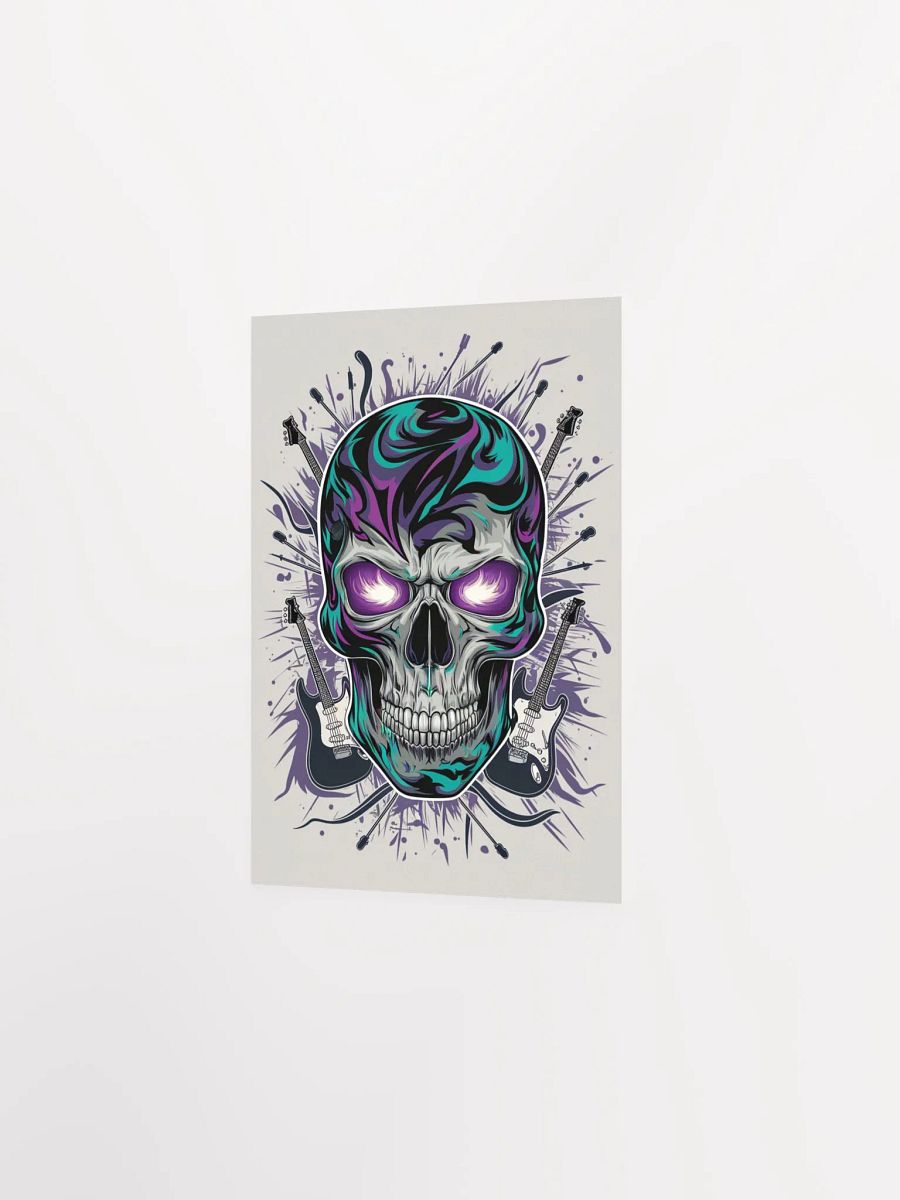 "Skull Shredder: Chaos in Stereo" – Premium Rock Art Poster product image (9)