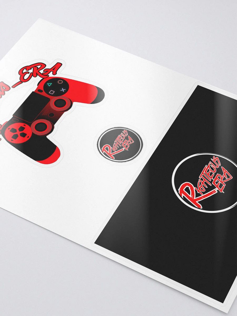 Righteous Kiss Cut Sticker Sheet with Background 5.83″×8.27″ product image (3)