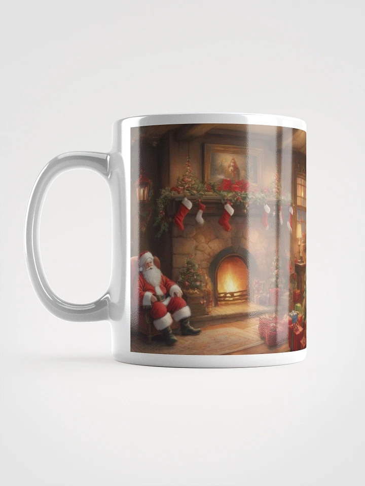 545-Christmas Mugs, Santa Claus Decorations-Mugz WGM78, White Glossy Mug-Ceramic-Christmas-Santa's Cozy Interlude product image (1)