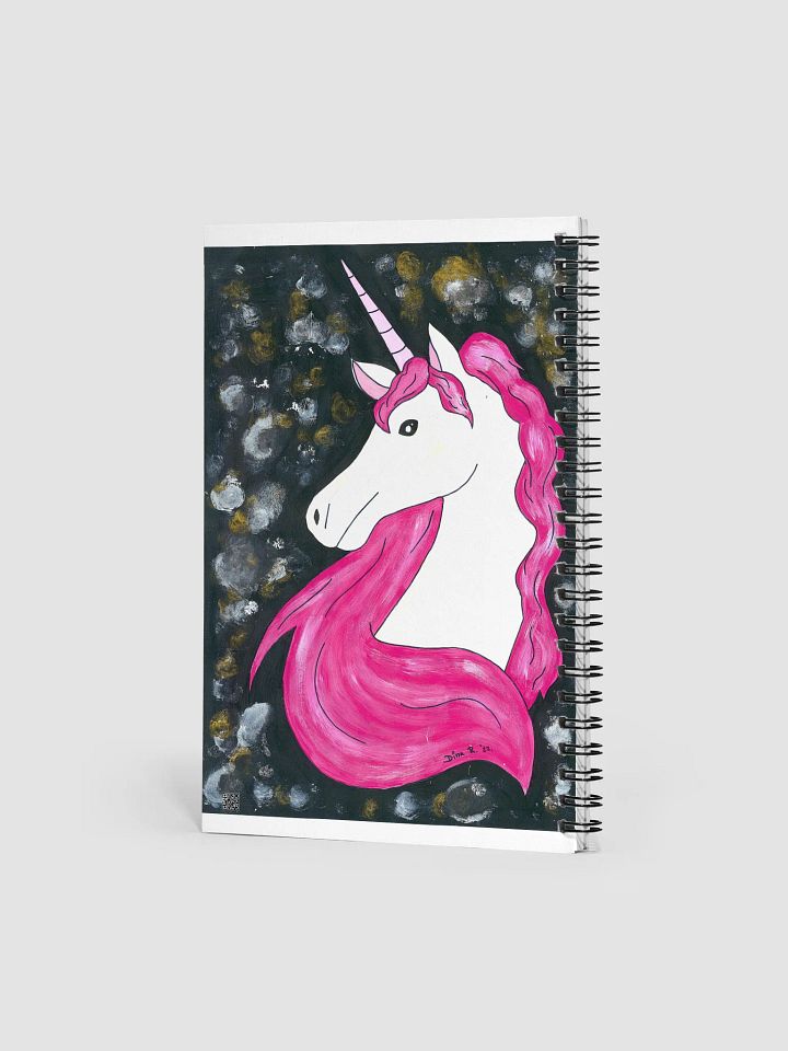 Unicorn (art by Dina R.) acrylic painting picture - Spiral Notebook product image (2)