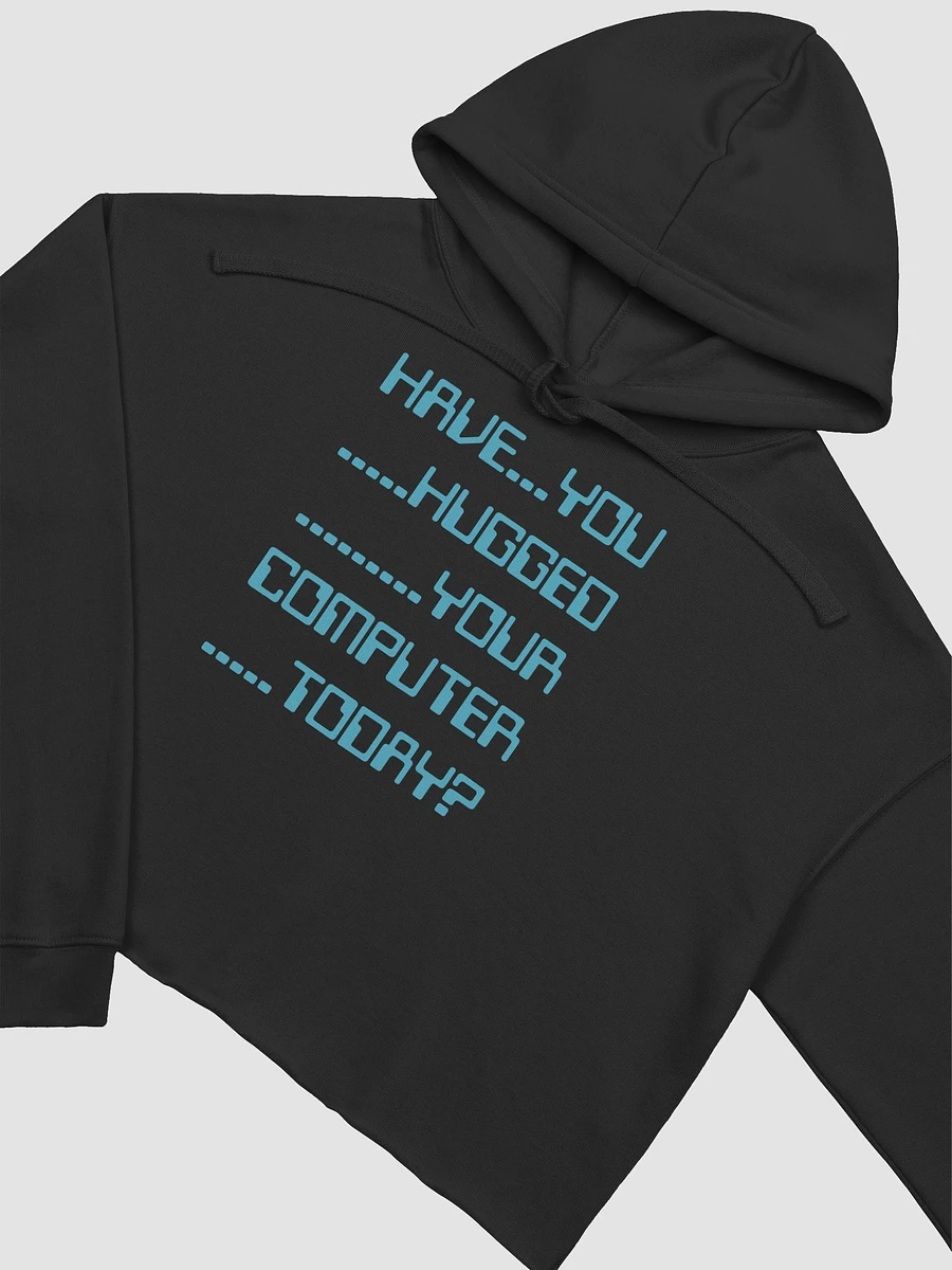 Have you hugged your computer fleece crop hoodie product image (4)