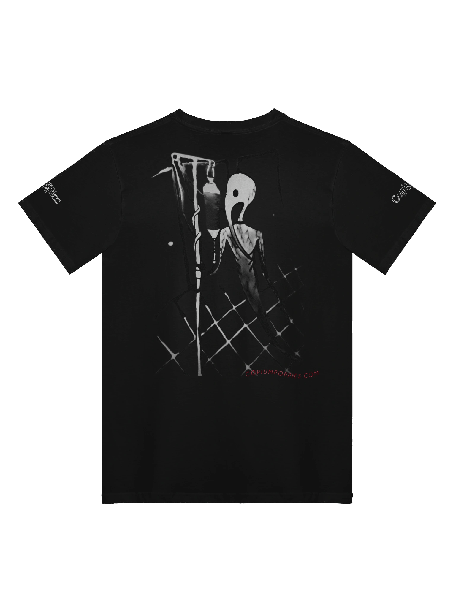 Copium Poppies - Dmitry's Curse - T-Shirt (B&W Variant) product image (6)