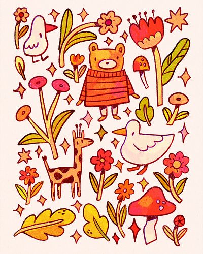 I’m always experimenting and trying new things with how I approach these drawings! I love trying a different brush than usual...