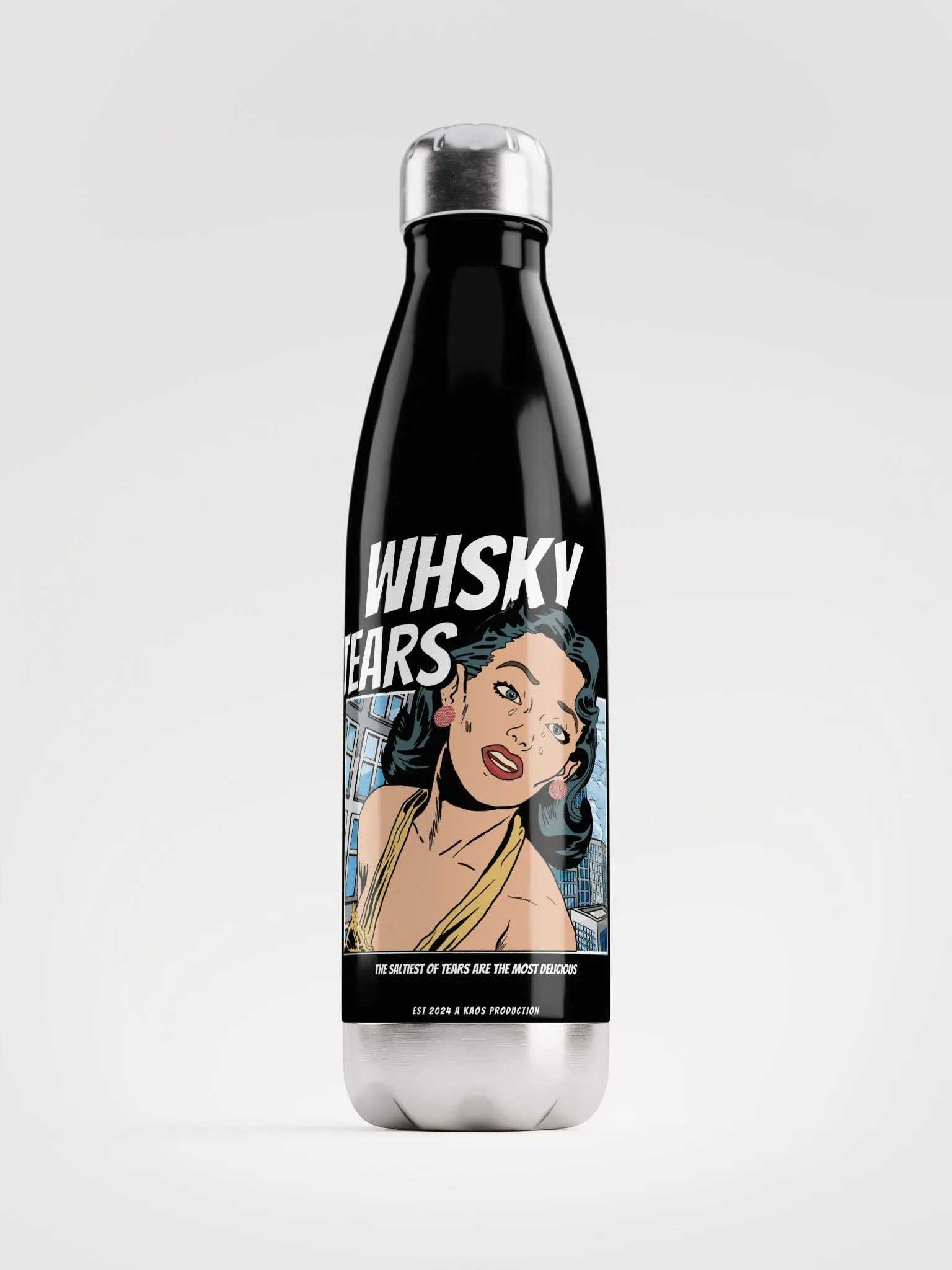 Whisky Tears Stainless Steel Water Bottle product image (1)