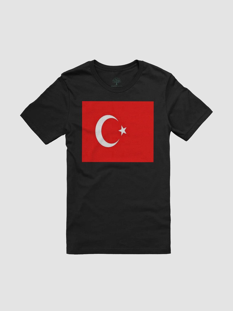 Graphic Grove Unisex Turkish Flag T-Shirt - Cotton Black product image (3)